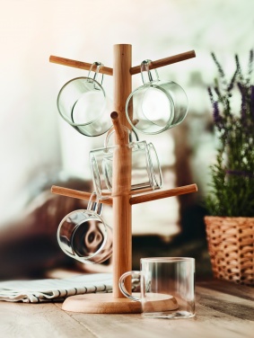 Logo trade advertising product photo of: Bamboo cup set holder